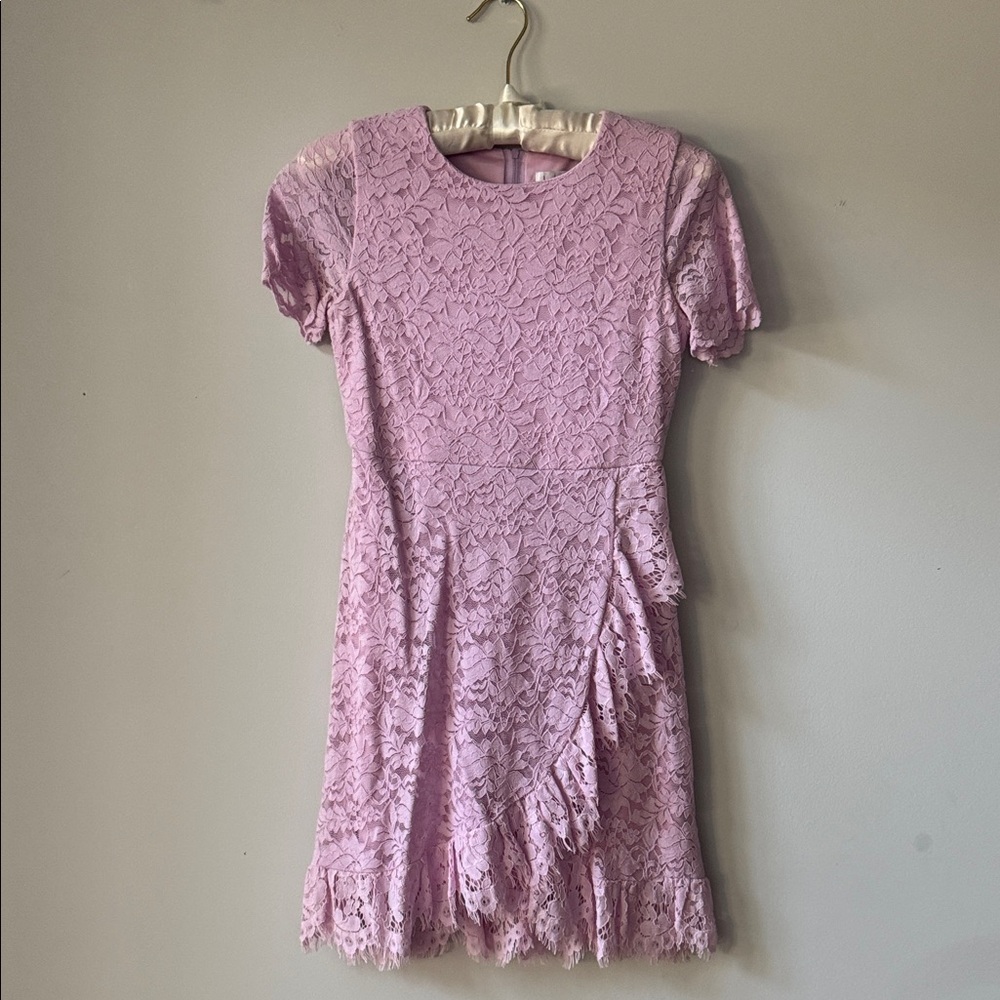 Girls Lilac Lace Kids Dress